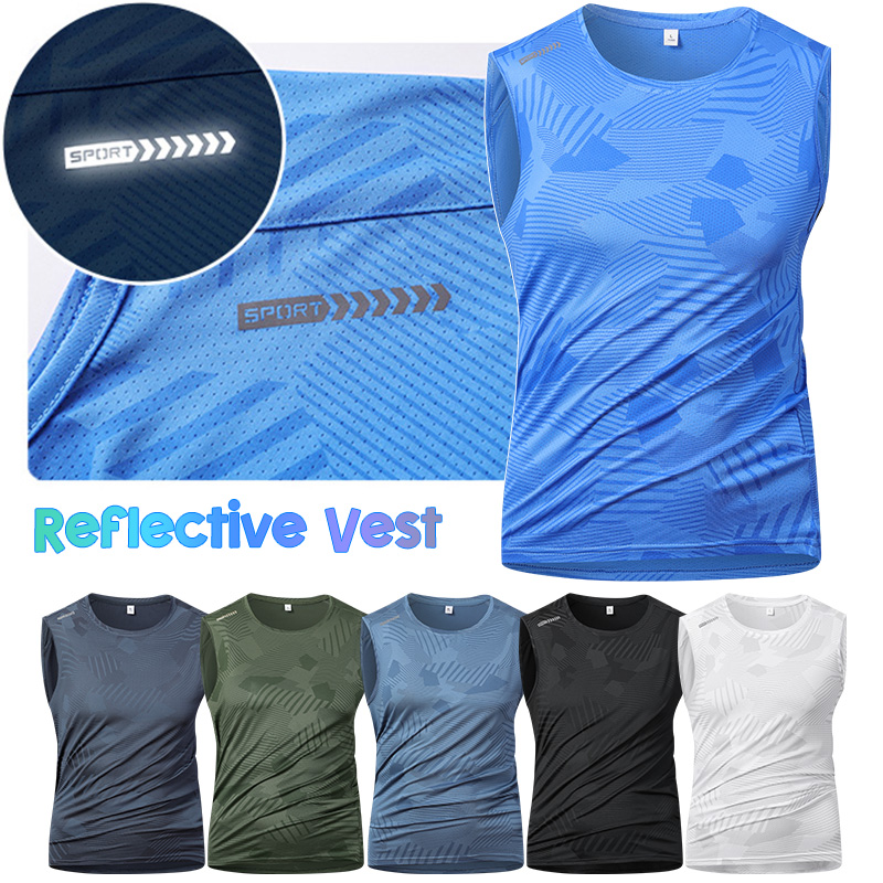 Reflective Vest Cycling - Мужской светоотражающий жилет для бега, летний